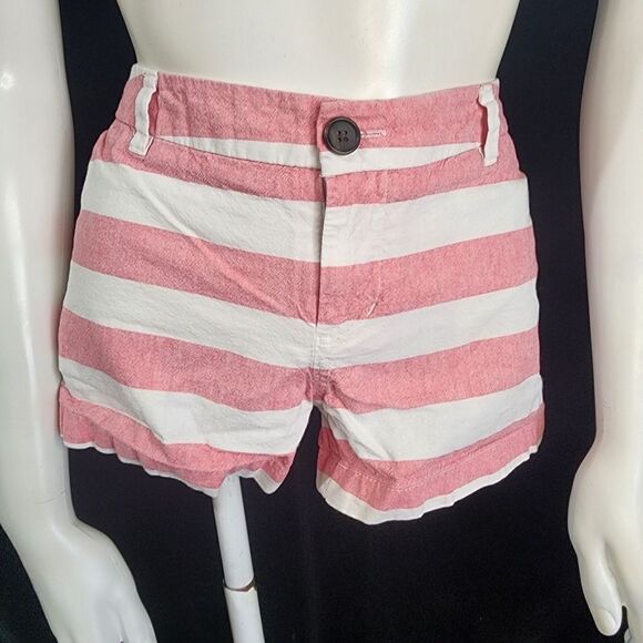 Merona Pink & White Striped Shorts (4) - Picture 2 of 5